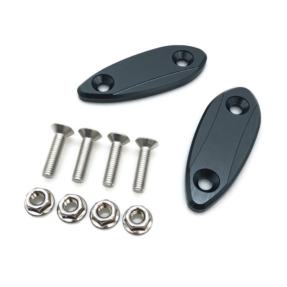 Rearview Mirror Block Off Base Plates Cover Parts for ZX25R ZX6R Motorcycles