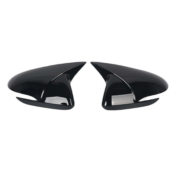 Rearview Mirror Covers Fits For Hyundai Elantra 2016-2020, Exterior Mirrors Caps, Side Mirror Replacement Covers, Bull Horn Rearview Mirror Caps-Black