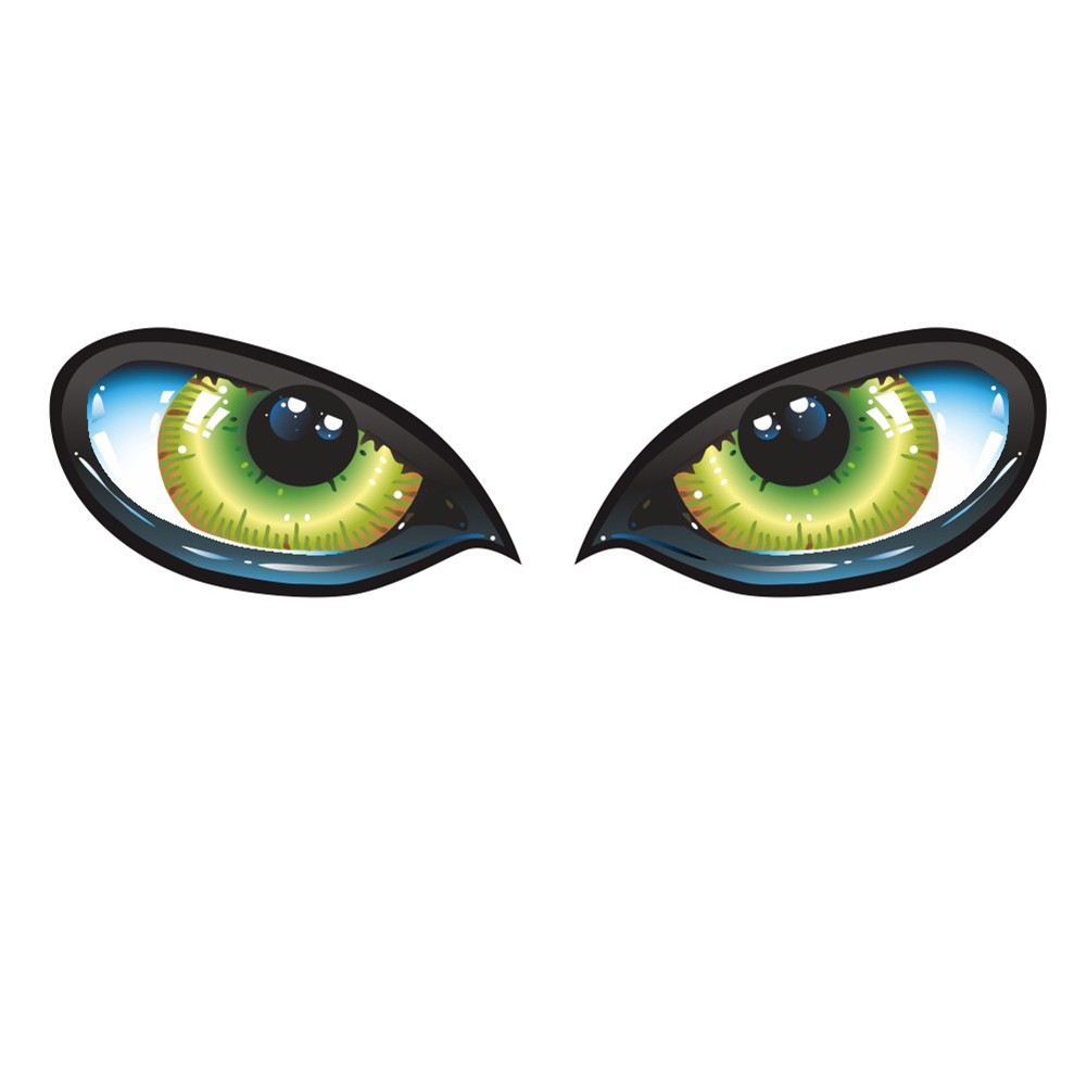 Rearview Mirror Creative 3D Stereo Reflective Cat Eyes Car Sticker