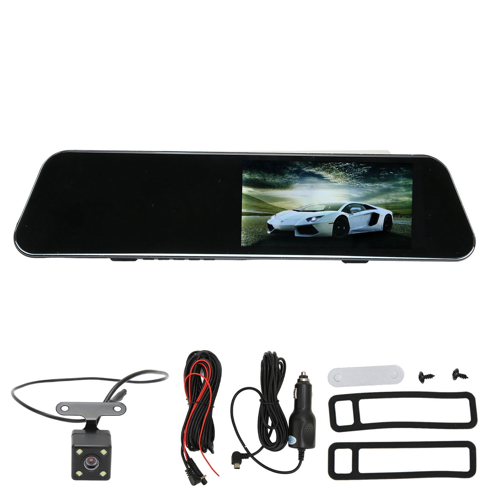 Rearview Mirror Dash Cam Driving Recorder 4 3in Monitor 12MP Video rearview-mirror-dash-cam-driving-recorder-4-3in-monitor-12mp-video