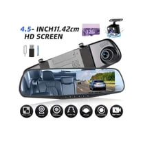 Rearview Mirror Dash Cam, Dual Lens 1080P Front And Rear Camera, Built-In Display Screen, Night Vision, Parking Mode, Loop Recording, For Cars, Trucks, SUVs-Holiday Gift