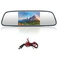 Rearview Mirror Display 5inch 2 Input Channels ABS Universal for Car