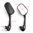 thumbnail image 1 of Rearview Mirrors Black For Yamaha YZF R1 2004-2006, 1 of 6