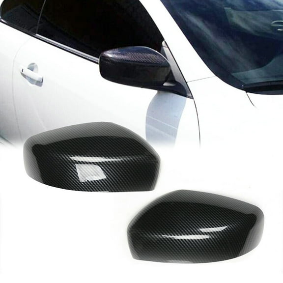 1Pair Rearview Side Mirror Cap Cover Trim For INFINITI G37 G25 2008 2009 2010 2011 2012 2013 (Not a Replacement) Carbon Fiber