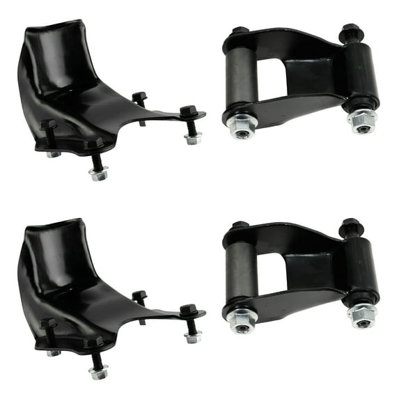 Rearward Leaf Spring Shackle & Bracket Hanger Set LH & RH Sides for F150 E150 PSA71964