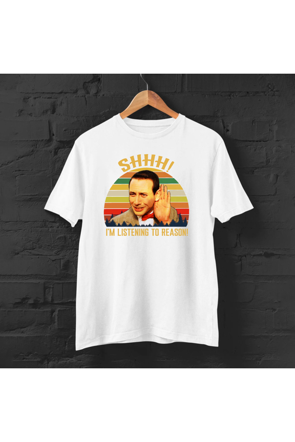 Reason Adventure Shhh Herman Vintage Men's Pee-Wee Big To I'm Listening T-Shirt