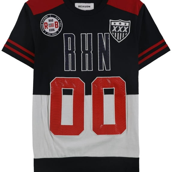 Reason Boys RUN 00 Jersey, Blue, Big Kids (8-20), S (8)