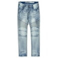 thumbnail image 1 of Reason Brand Men's Slim Skinny Fit Stretch Moto Jeans (38, Pines Slim), 1 of 5