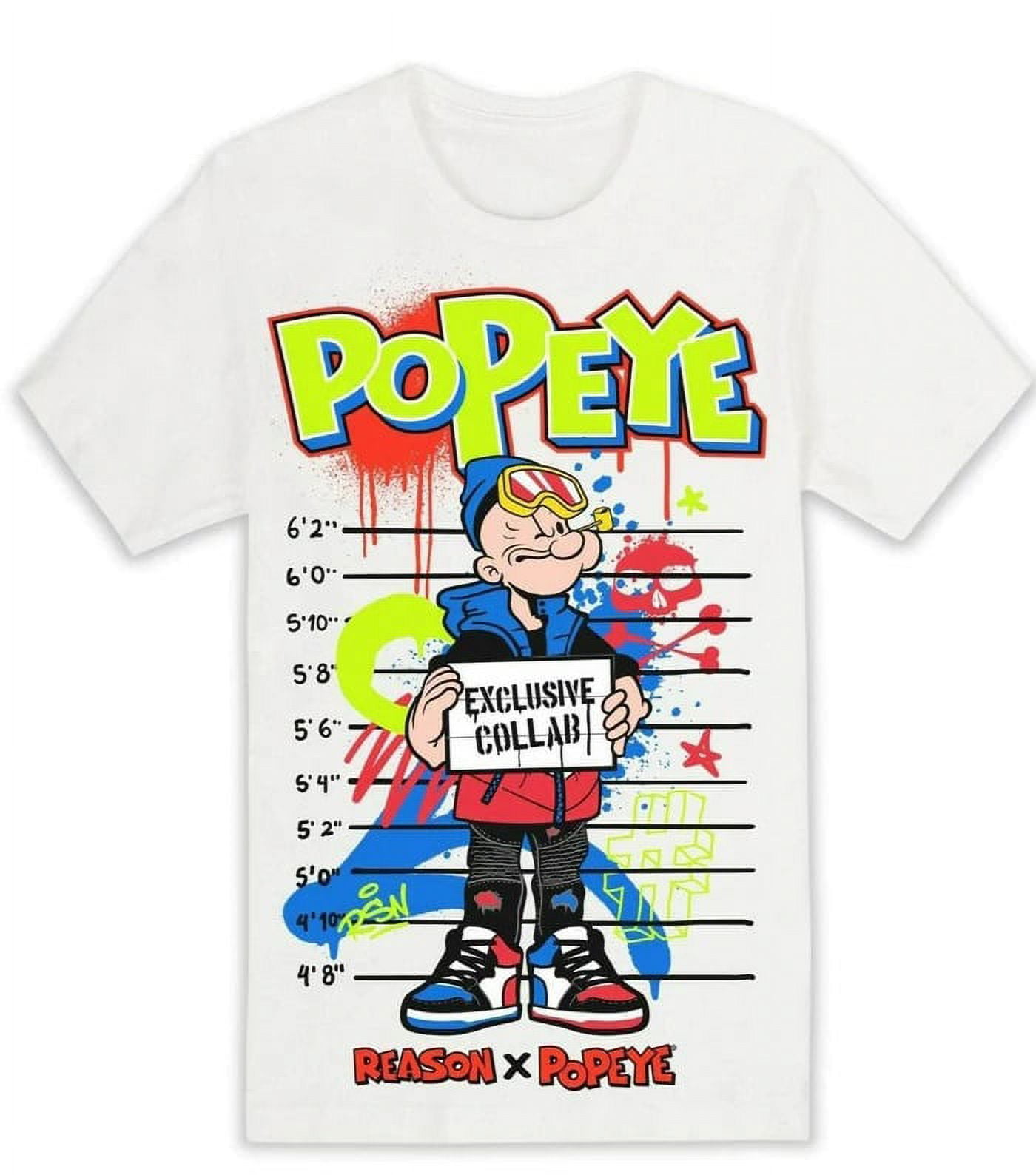 Reason Brand X Popeye Men's Officially Licensed Exclusive Graphic