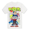 thumbnail image 1 of Reason Brand X Popeye Men's Officially Licensed Exclusive Graphic Tee T-Shirt (Small, Graffiti White), 1 of 2