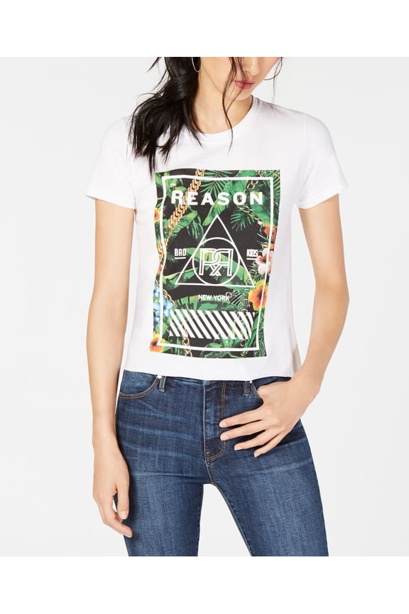 Cotton Graphic T-Shirt White L