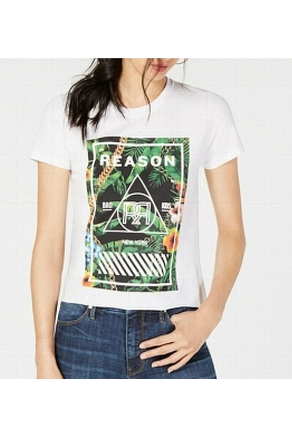 Reason Cotton Graphic T-Shirt White M