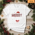 thumbnail image 1 of Reason Saint Nick Elves Are Always Busy Holiday Funny Unisex T-Shirt, up to size 5XL, 1 of 2