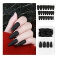 thumbnail image 1 of No Reason Sale Awwp Black 1*Box of False Nails Deep Discounts Fake Matte Nails Tips Press on Long False with Glue Coffin Full Cover, Fake Nails High Quality Fake Nails, 1 of 2