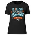 thumbnail image 1 of Reason Someone Smile Blue Orange T-Shirt Women -Image by Shutterstock, Female Small, 1 of 2