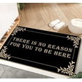 thumbnail image 1 of There is No Reason for You to Be Here Doormat Indoor Outdoor Entrance Door Mat Bath Rug Decorative Patio Garage Garden Kitchen Door Mats Porch Gifts Mats 16 x 24 Inch, 1 of 5