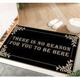 thumbnail image 1 of There is No Reason for You to Be Here Mats for Front Door Entry Front Porch Doormat Non-Slip Carpet Rugs Floor Mat Decorative for Home Bathroom Kitchen Indoor 18x30 Inch, 1 of 6