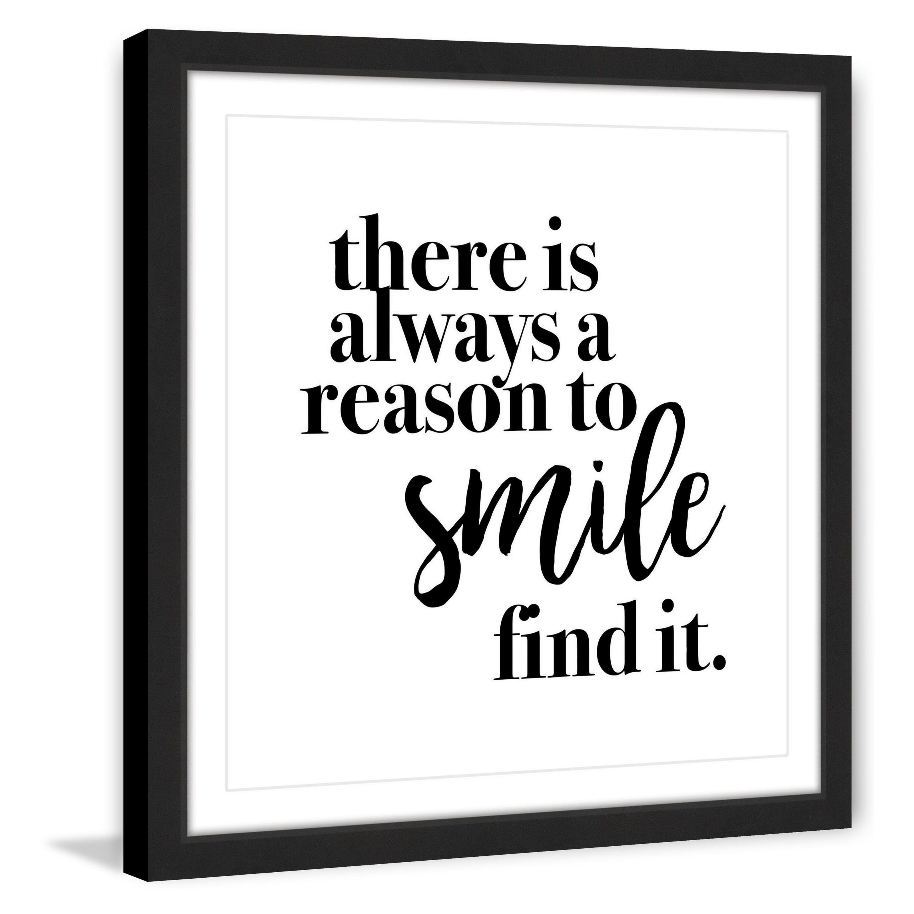 "Reason to Smile" Framed Painting Print