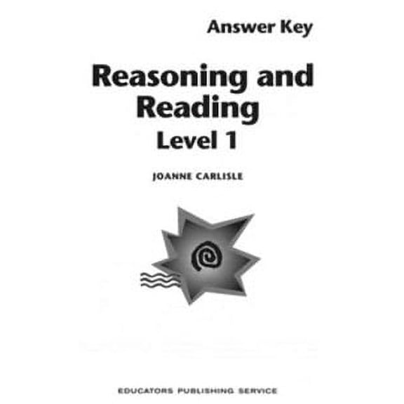 Reasoning And Reading 1 Answer Key Level 1, Grade 5-6  (Homeschool Edition)