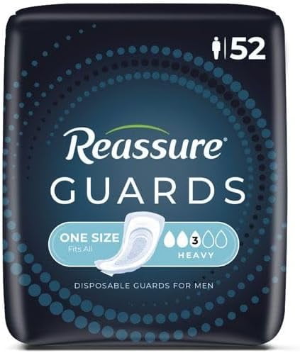 Reassure Incontinence Guards for Men (104 per case)