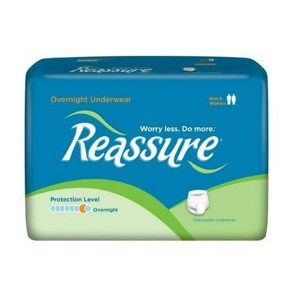 Reassure Overnight Underwear, Medium (32 Count)