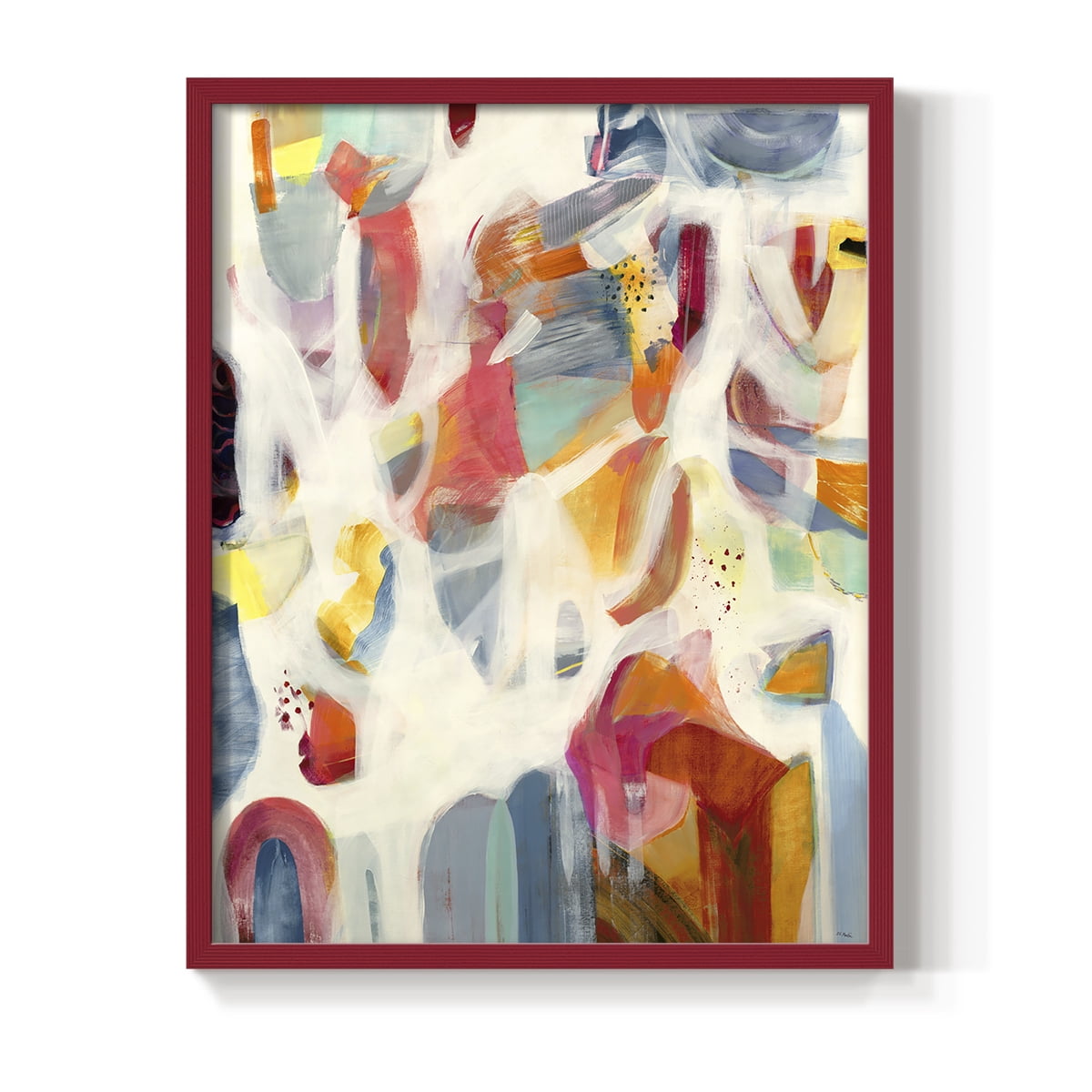 Reawaken in Blue Solid Wood 8 x 10 Framed Print