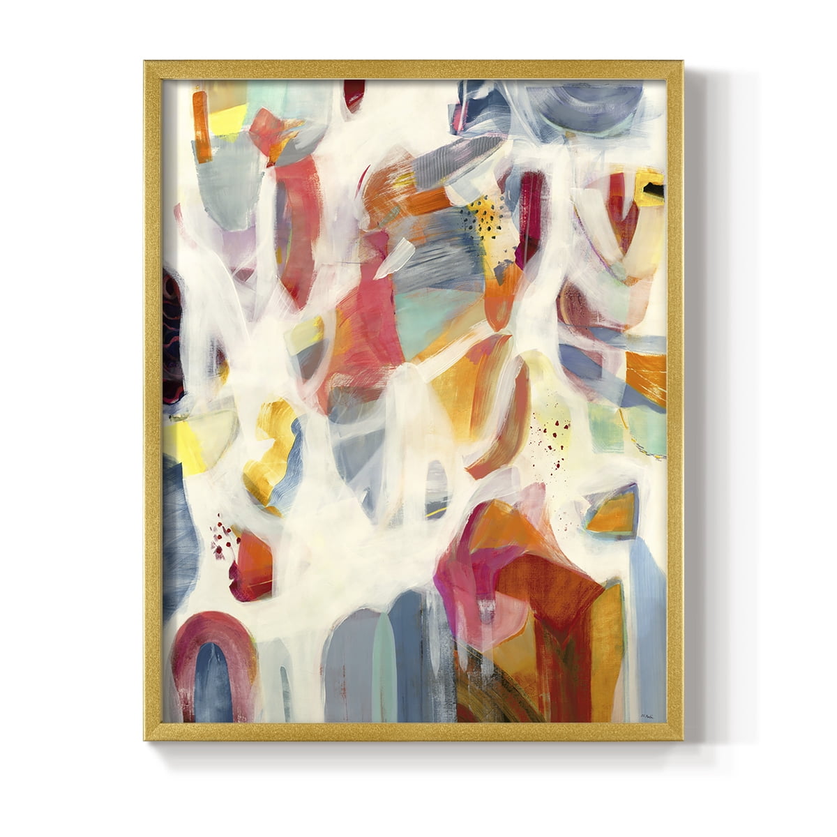 Reawaken in Gold Solid Wood 22 x 28 Framed Print