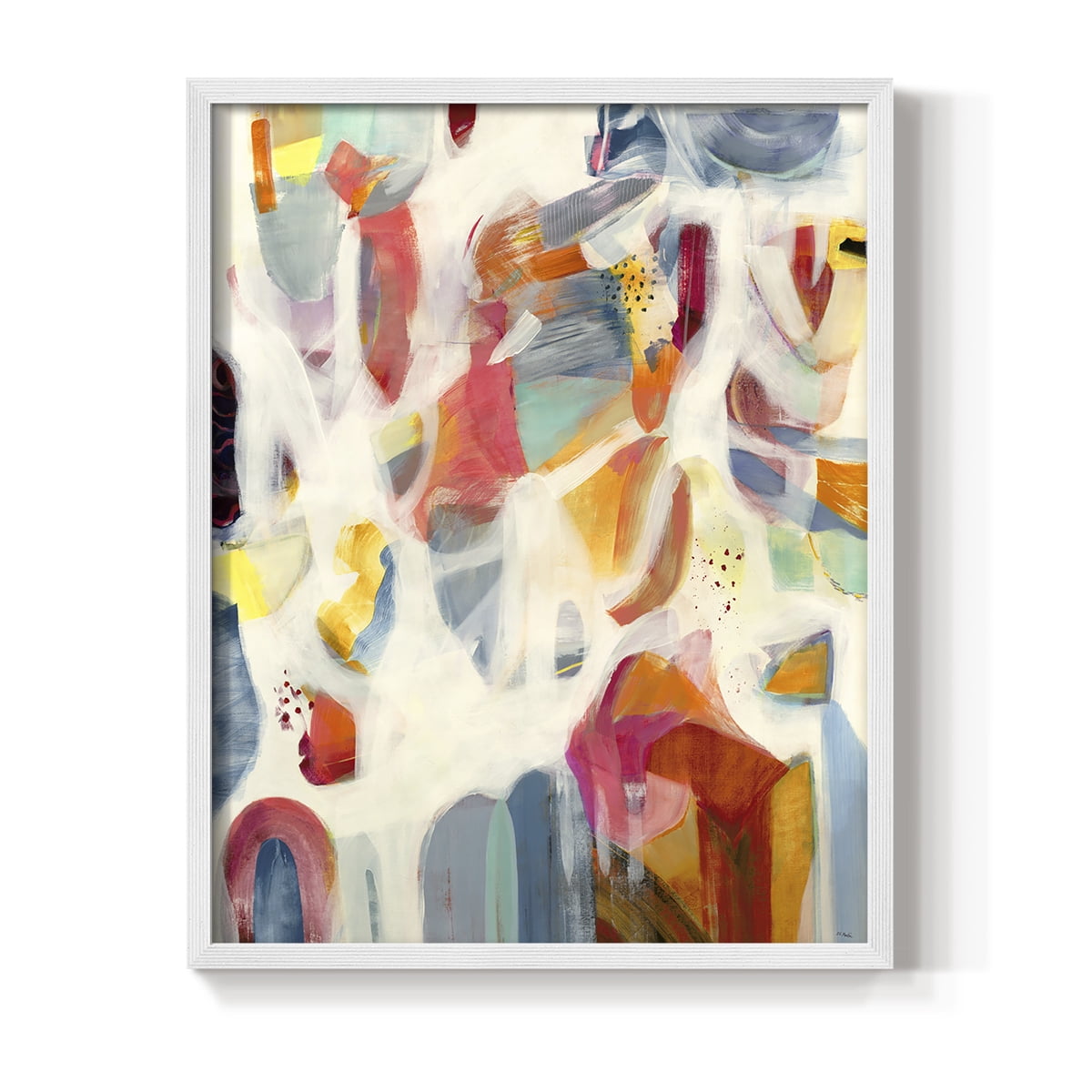 Reawaken in White Solid Wood 11 x 14 Framed Print