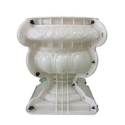 Reazone Molds D50cm Garden Cement Plastic Precast Concrete Flower Pot Decorative Planter Molds, White, RZF-08