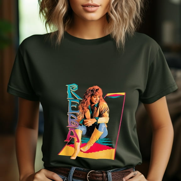 Reba Mcentire T-shirt 1992 90s Men T-shirt Black Shirt unisex- T Shirt