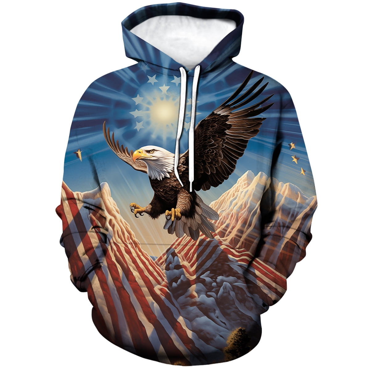 USA Eagle Sweatshirt — Patriotic American Flag Crewneck