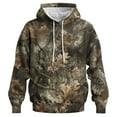 thumbnail image 1 of Rebaike Men's Camo Leaf Hoodie Realistic 3D Oak Leaves Camouflage Pullover Sweatshirt, 1 of 8