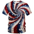 thumbnail image 1 of Rebaike Tie-Dye T-shirt American Flag Graphic Tee Shirt, 1 of 7