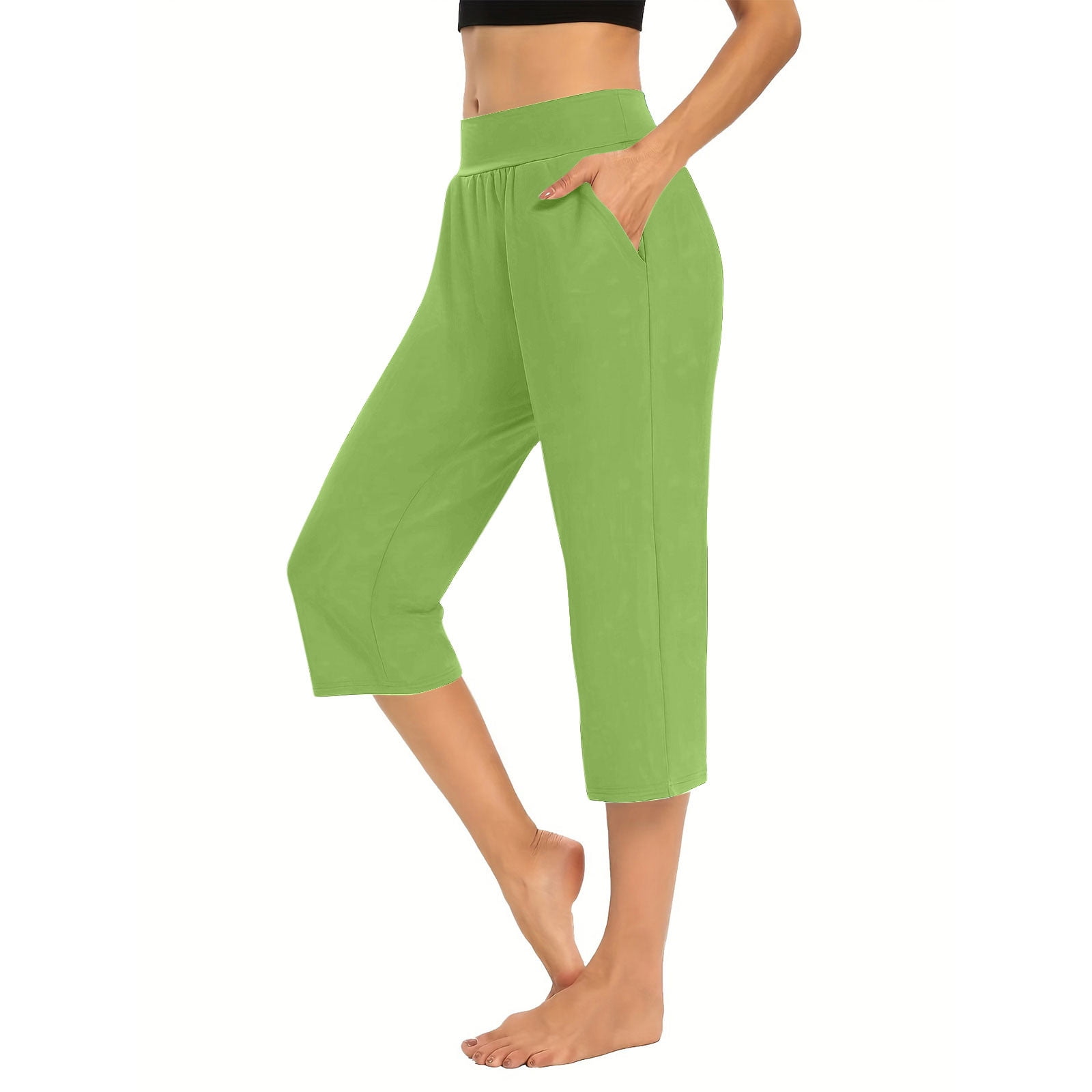Rebajas,Jean Shorts for Women, Pantalones cortos de mezclilla para mujer, cintura elástica sólida con bolsillo recortado, pantalones casuales elásticos elegantes para primavera verano