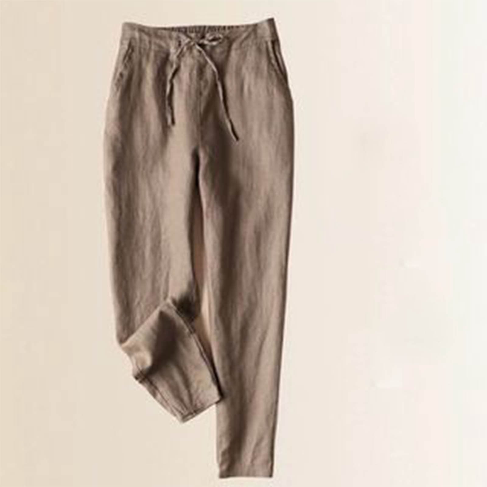 Rebajas,Women's Shorts with Pockets, Pantalones cortos de mujer con bolsillos, pantalones cortos casuales sueltos delgados de lino para mujer primavera/verano
