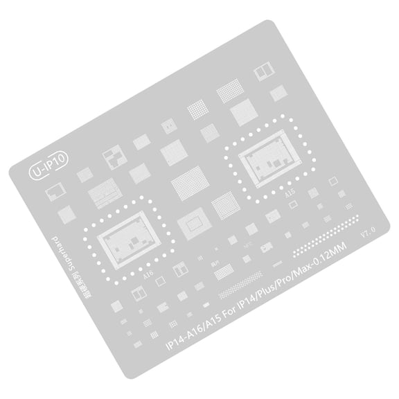 Reballing Stencil Template Tin Planting Soldering Net Maintenance Electronics Fixing for 15 14 13 12 11 Phone