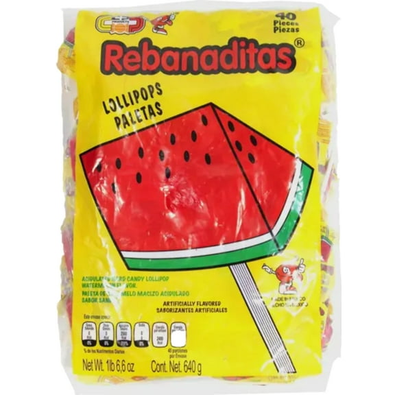 Rebanaditas No Chile Lollipops 40 ct