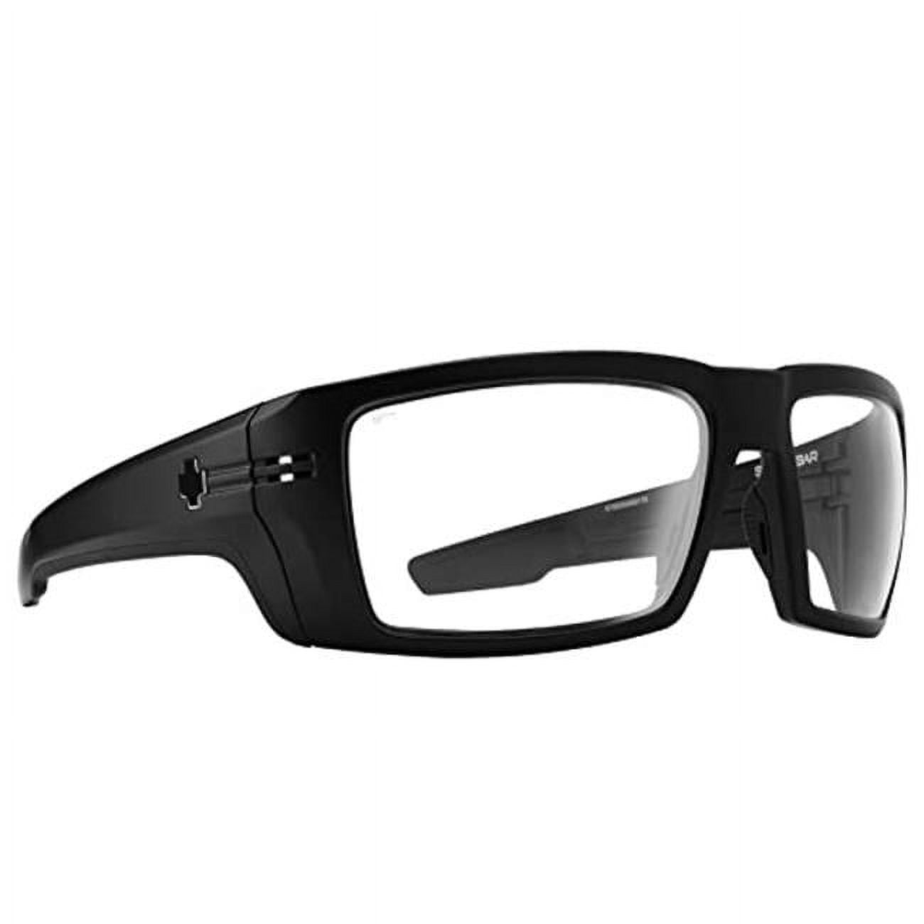 BOMBER Safety Glasses - Matte Black Frame, Clear Lens, ANSI Z87+ Compliant, Non-Slip Foam Lining, UV Protection