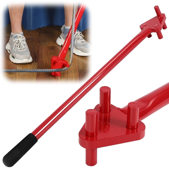 Rebar Bender for 5/8 Inch Bars Manual Bending Machine Rebar Tools Bar Reverse Head for Flat Steel and Steel Rod