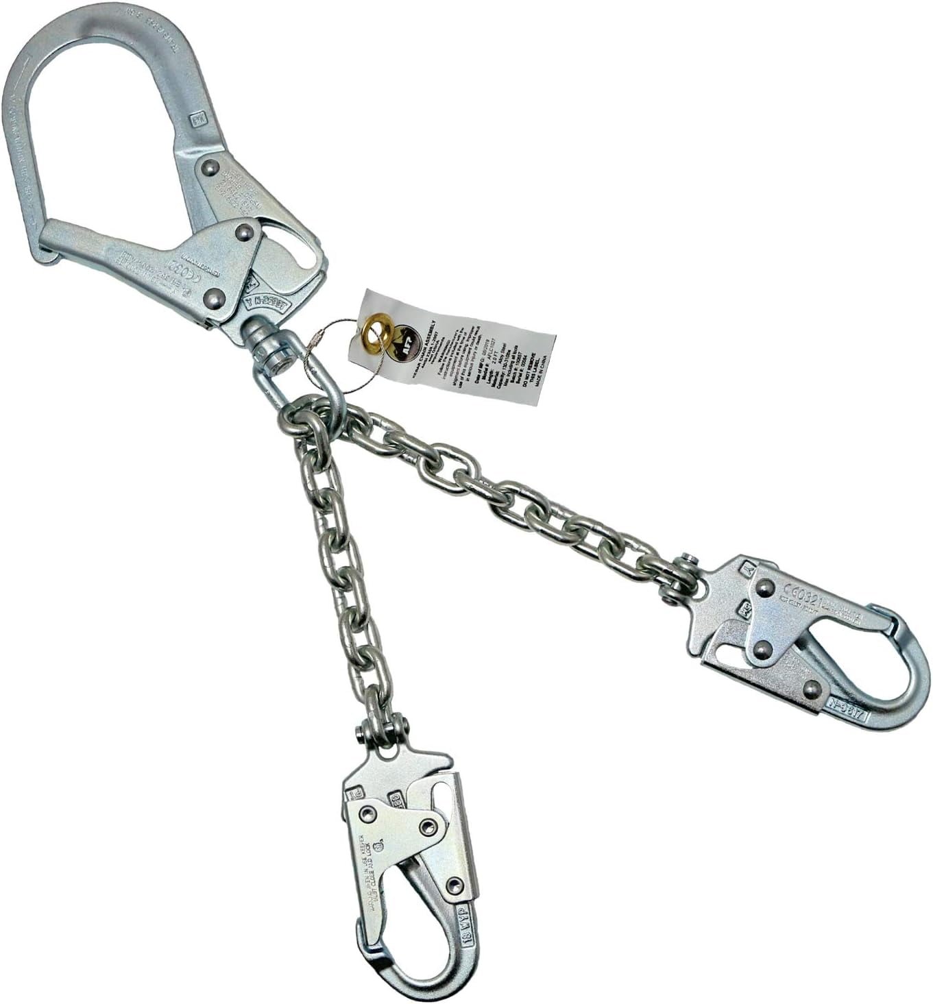 Rebar Positioning Chain Assembly with Swivel Hook (Steel)