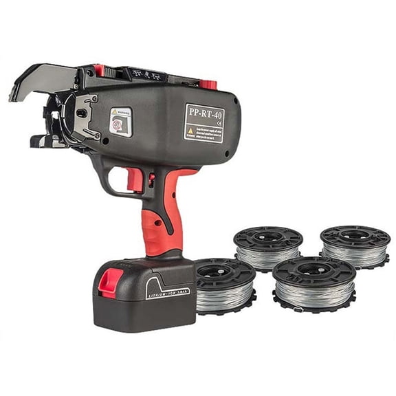 Rebar Tying Machine, 14.4V 4.0Ah Automatic Rebar Tier Binding Machine With 2 Battery Wire Pliers Electric Strapping Machine ,Heavy Duty Build