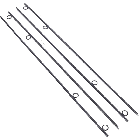 Heavy Duty Rebar Stakes 4 Pack 5/8 x 55.5 Inch Steel Ground Stakes with 1 Inch Loops for Tents Canopies and Campsites Durable Tent Stakes for Outdoor Anchoring