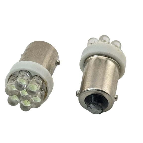 Rebaydo 2pcs 1815 7 LED Miniature Bulb BA9S Base 12V DC T3 1/4