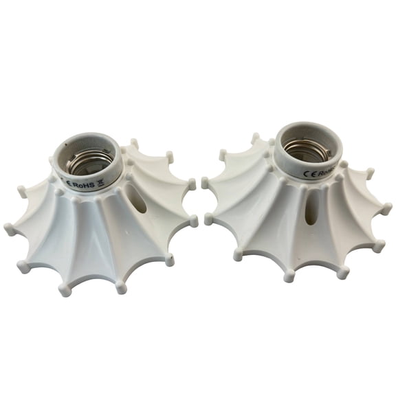 Rebaydo 2pcs E26/E27 Female Socket Surface Mount Towel Style