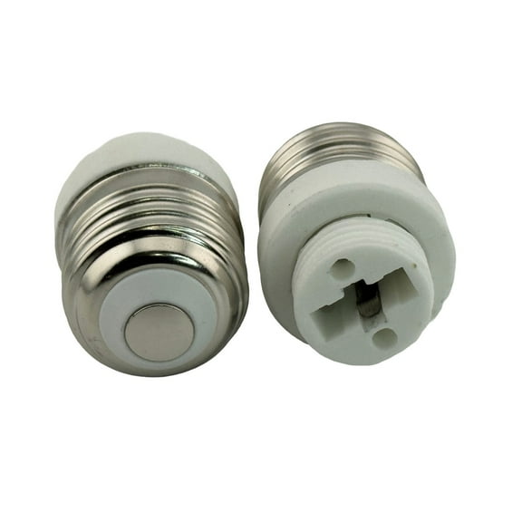 Rebaydo 2pcs E26/E27 Male To G9 Female Adapter Ceramic