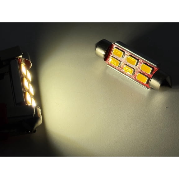 Rebaydo 2pcs LED Festoon 3 Watt 12V AC/DC 1 3/4" or 42mm Dimmable (Color:Warm White 3000K;)