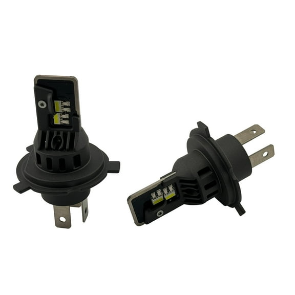 Rebaydo 2pcs H4 LED Headlight 9 to 40 Volt AC or DC Dual Filament