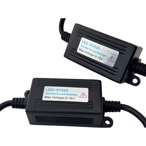 Rebaydo 2pcs LED Headlight CanBus Decoder Anti-Flicker Canceler H4/9003 12V 4A