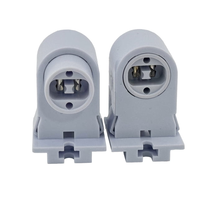 ZYAMY 10-Pack R17D To G13 Lamp Holder Adapter – White Conversion Socket For R17 Sockets To G10/T8/T5 Fluorescent Tubes – Flame-Retardant PBT