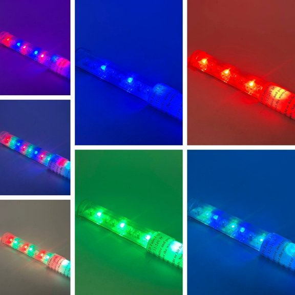 Rebaydo Tube Light 6" Led Low Voltage 12 Volt DC Plug & Switch (Color:RGB (Externally Controlled;)